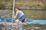 Omslaan in een skiff