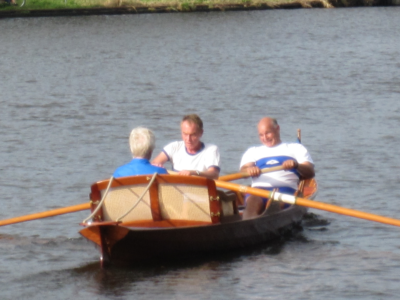 Stan Jansen (slag) en Ewoud de Boer, met Marilyn ... (stuur) in de race van 14 oktober 2018